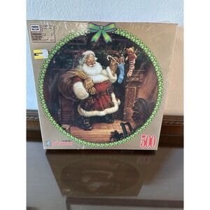 RoseArt‎ 500 Piece Corkboard  Jig Saw Puzzle - "The Night Before Christmas"